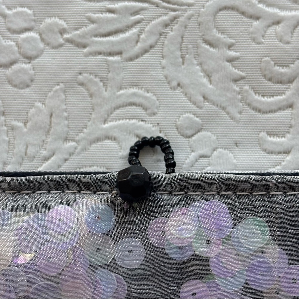 New York Glitz Giorgio Beverly Hills Beaded Mesh Sequin Evening Bag - Picture 8 of 12